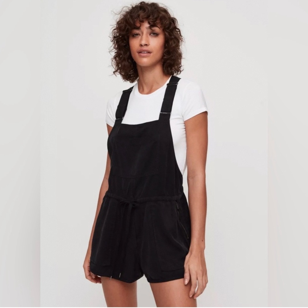 Aritzia Wilfred black  overall Romper size XS
